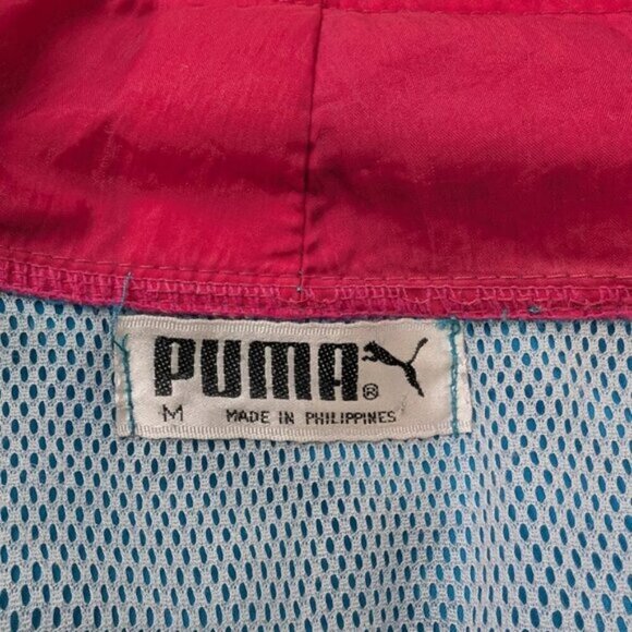 Vintage PUMA Track Jacket Sport Active Wear Size Large 90's Retro Size Medium - Picture 3 of 10